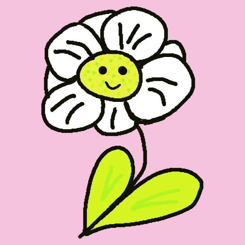 Fröhliche Blume Blumen Kinder