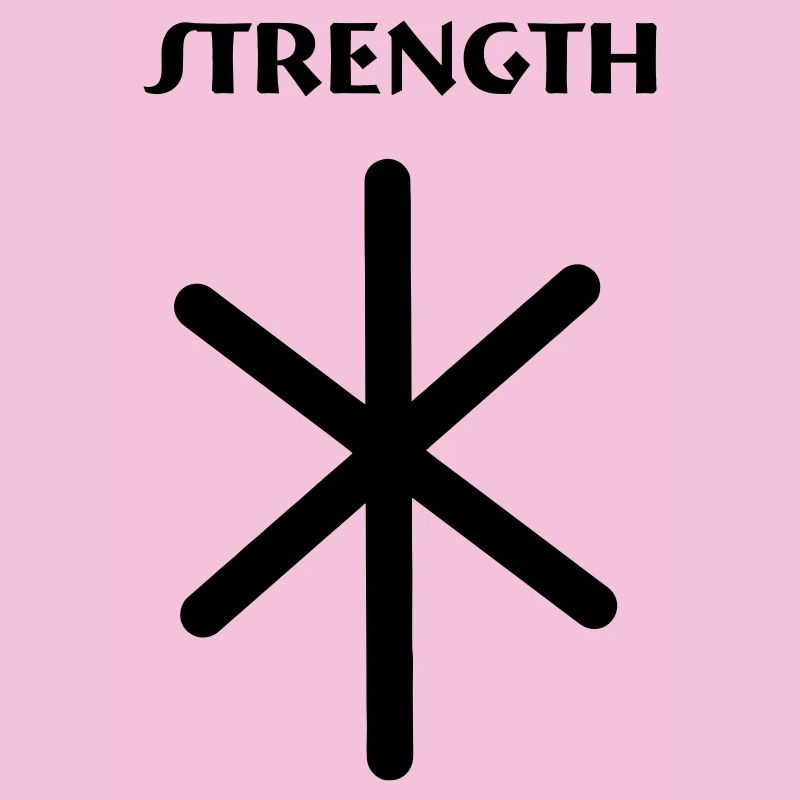 Puissance des runes Viking avec texte FORCE