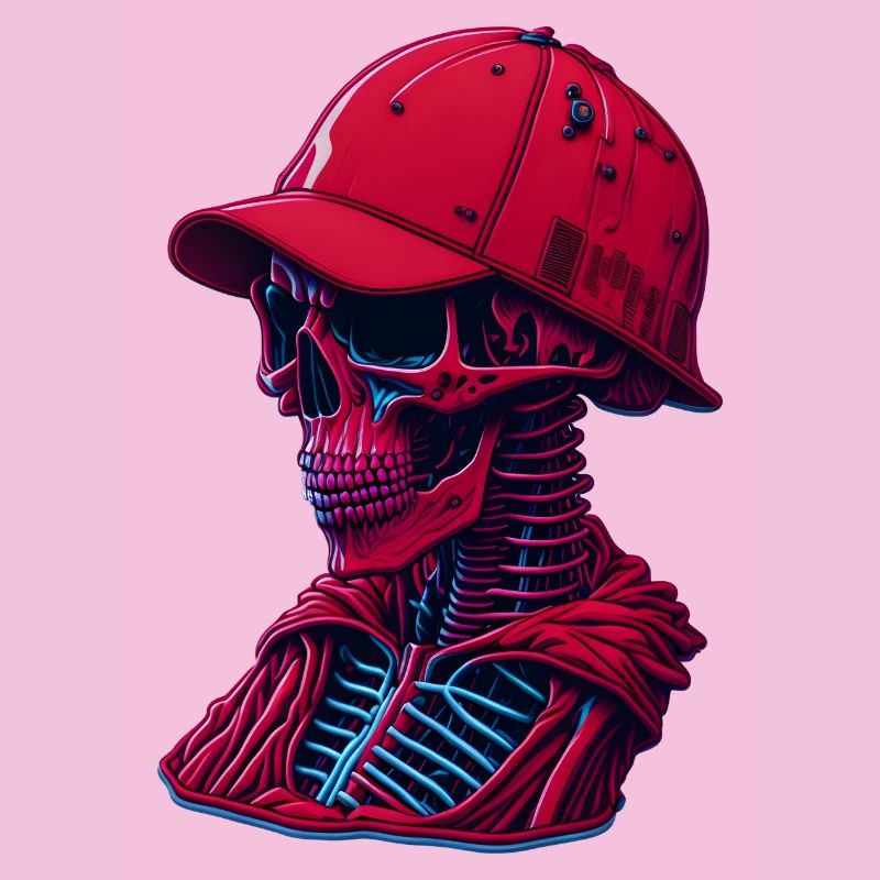 Skeleton with cap