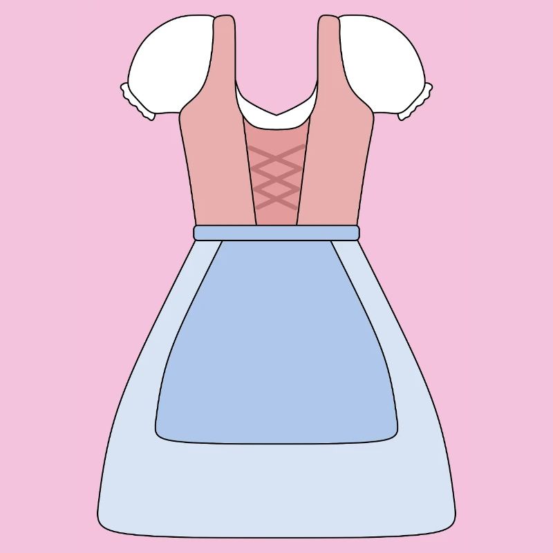 Traditionelles bayerisches Dirndl Design