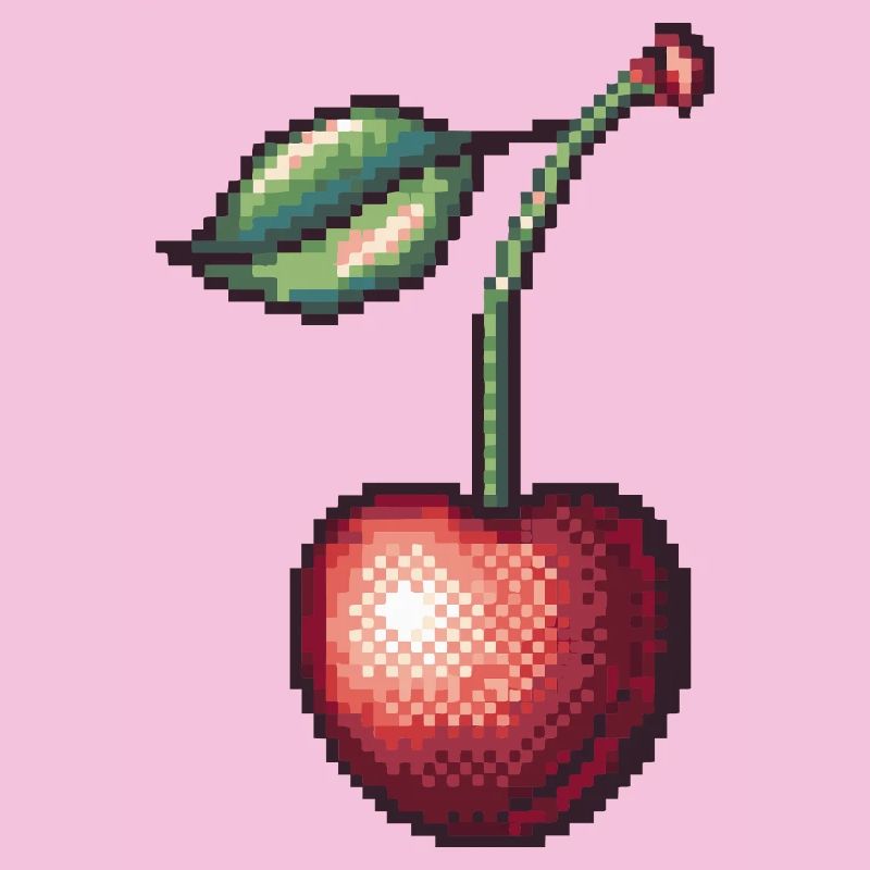 Retro Pixel Kirsche