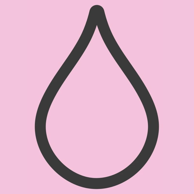 Logo simple de l’icône de la goutte d’eau