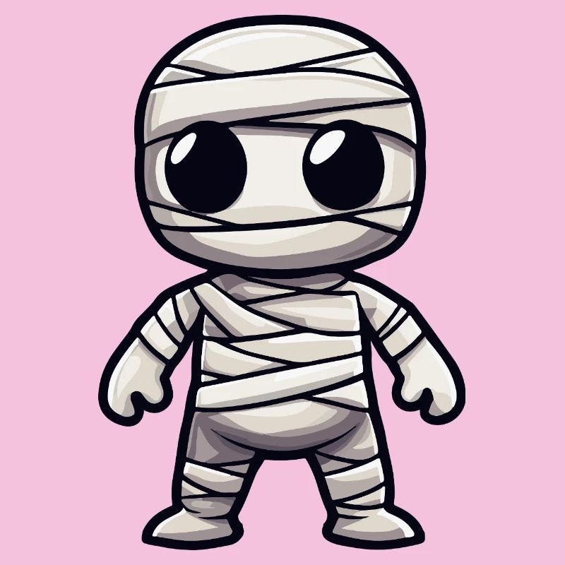 Mummy Halloween Cute Comic