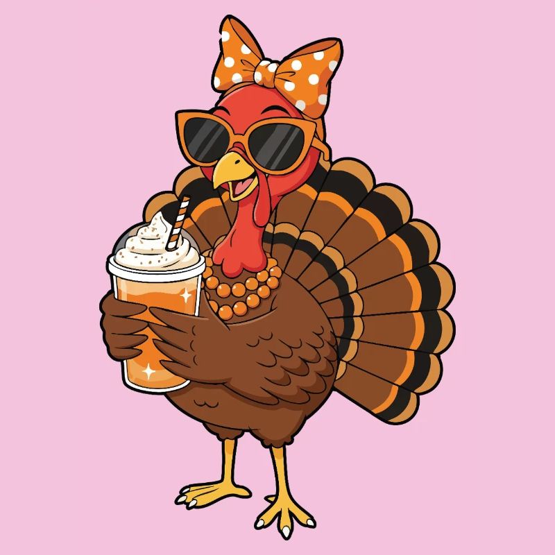 Amateur de café de dinde Drôle d’ambiance de Thanksgiving