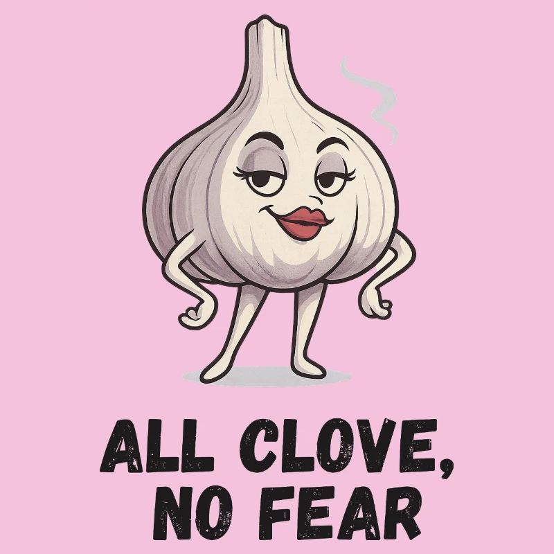  Knoblauch Dame eine Angst karikatur 