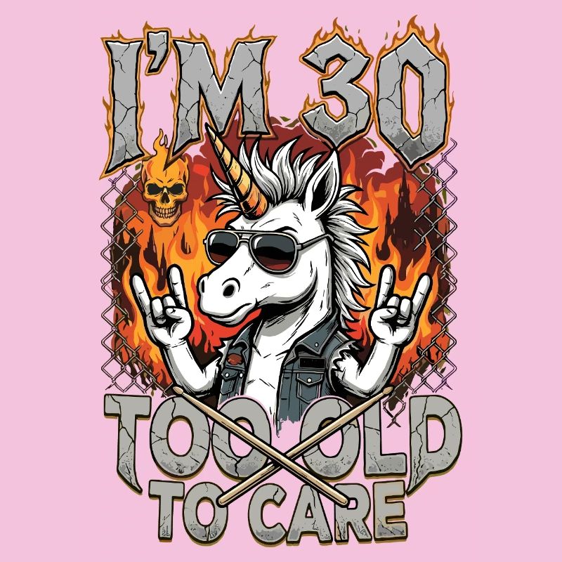 30. Geburtstag Einhorn Glitzer Süß Geschenk
