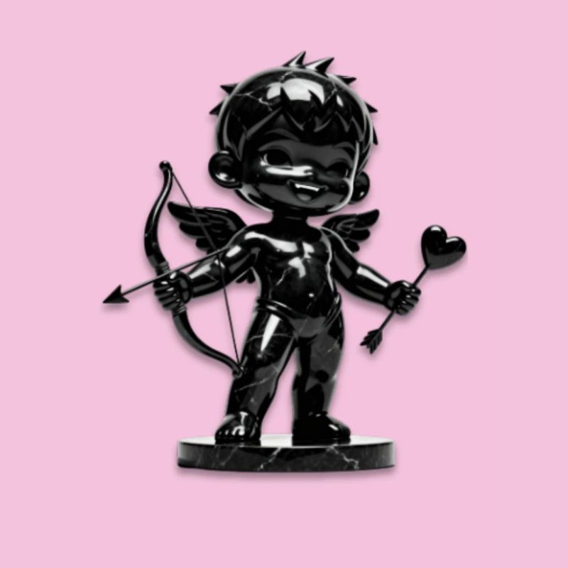Cupidon Noir avec Arc