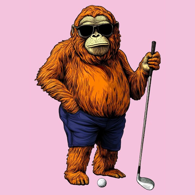 Monkey Golfer