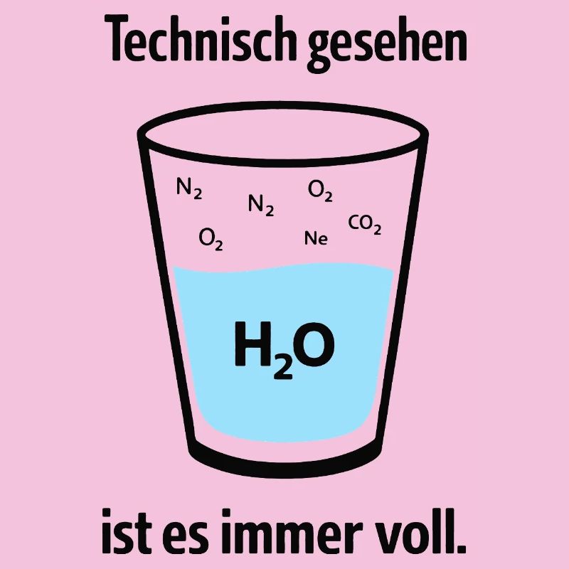 Technically, it's always full – nerd humor