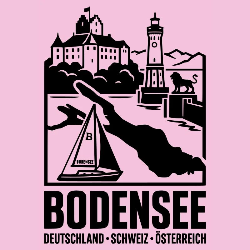 Bodensee Silhouette Wahrzeichen