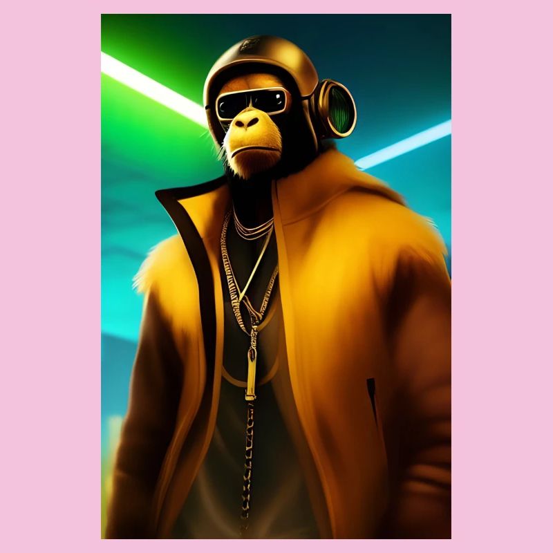 Cooler Affe