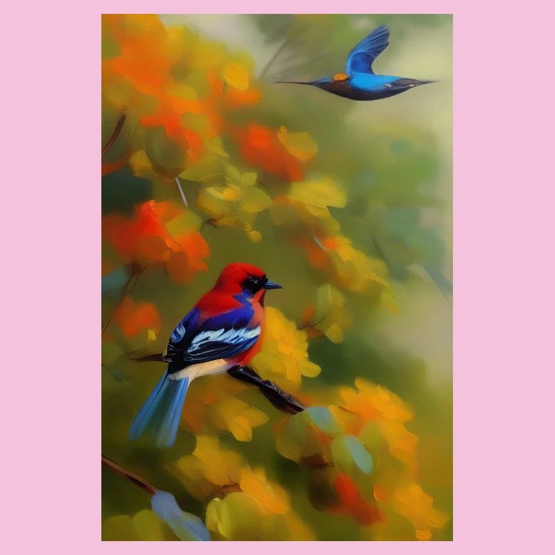 Vogel auf Ast