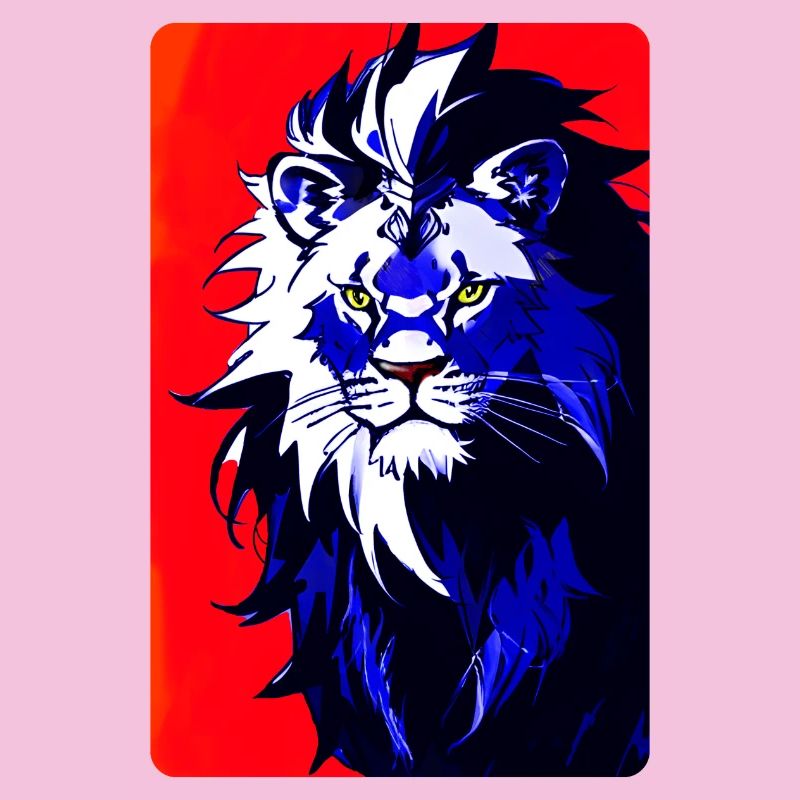 Blauer Löwe (Design 2)