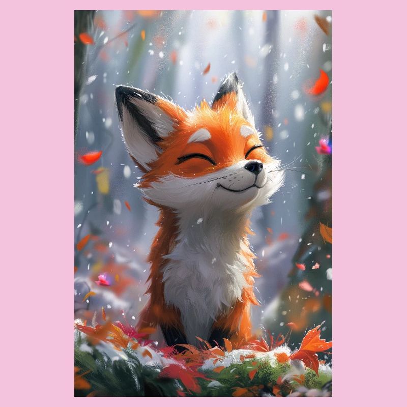 Fox Illustration Poster