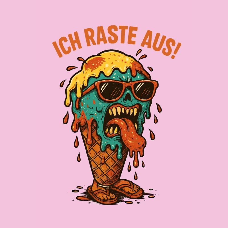 Schmelzendes Eisgesicht