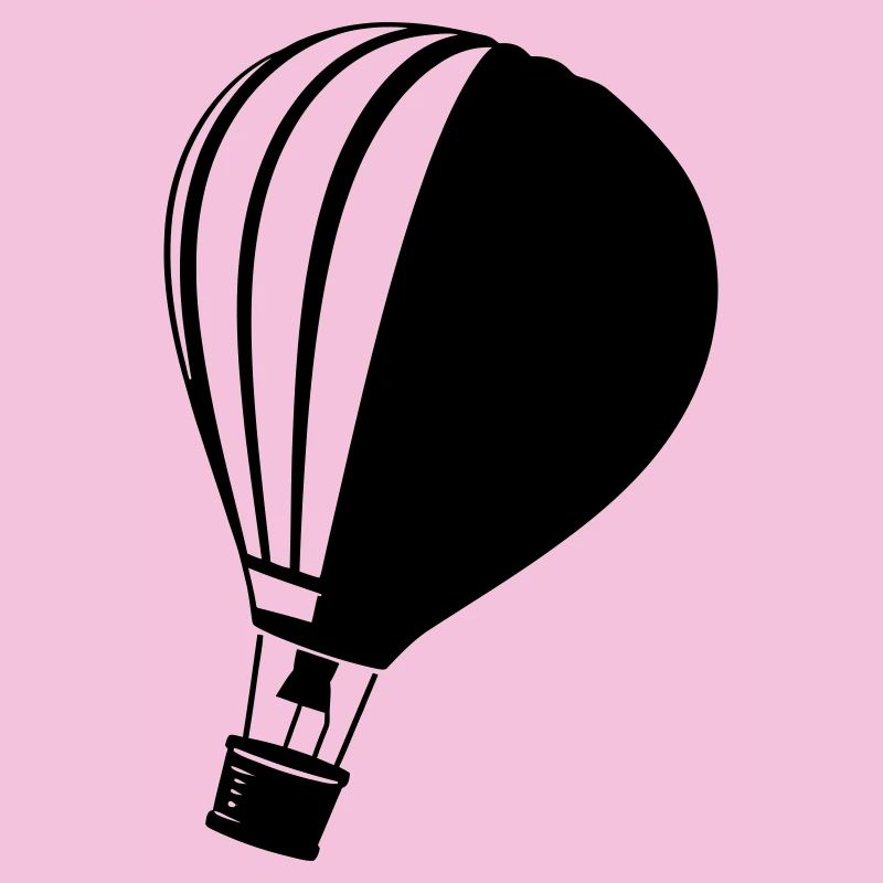 Klassische Heißluftballon-Silhouette