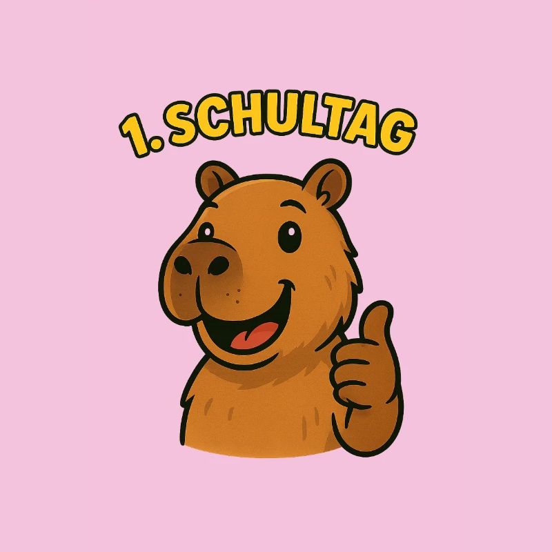 Capybara 1. Schultag | Einschulung Kinder Design