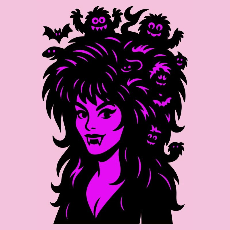 Dame vampire avec des super-cheveux !