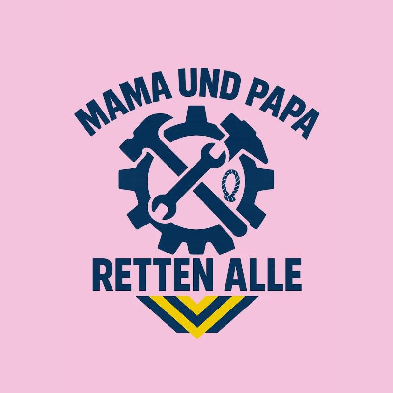 Mutter Vater Rettung Team Design