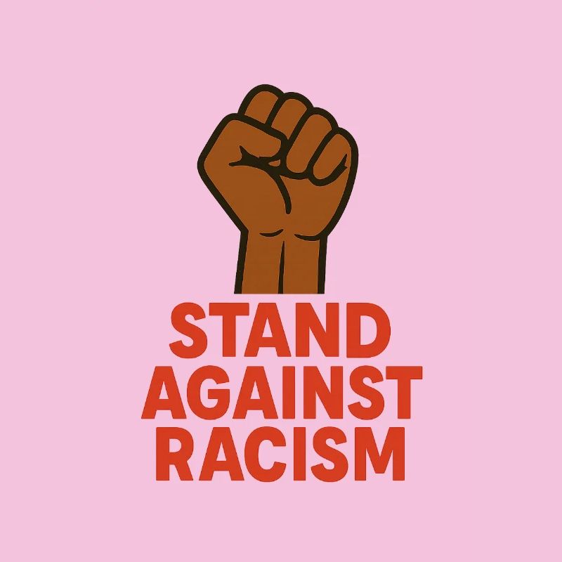 Renforcer le poing avec un message antiraciste