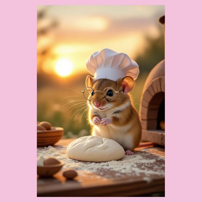 Creative Chef Mouse for Kitchen