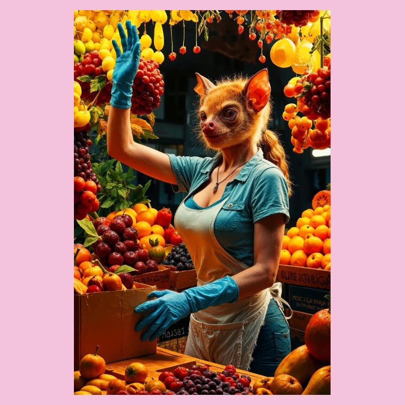 Humanoid Fruit Bat