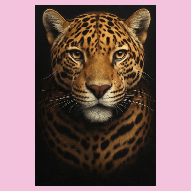 Datenanalyse-Illustration mit Leopard