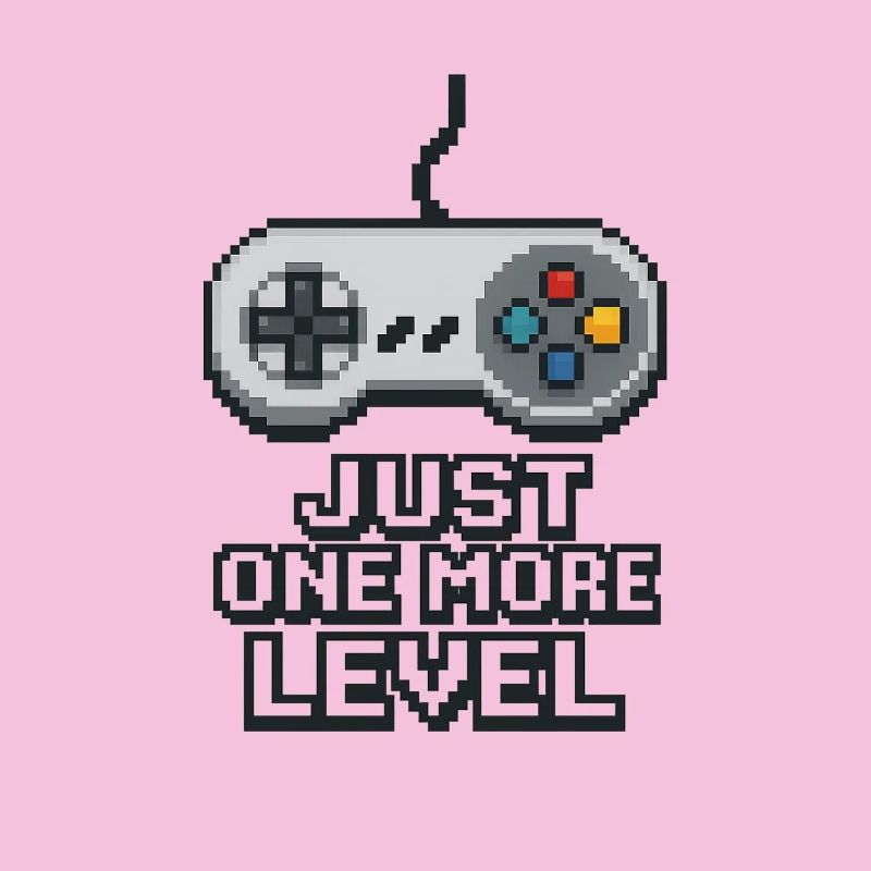 Conception de la manette de jeu Pixel Neon