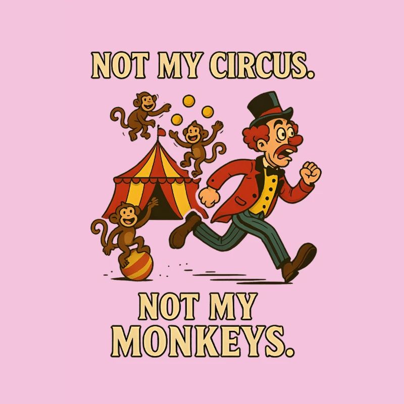 Pas mon cirque. Pas mes singes.