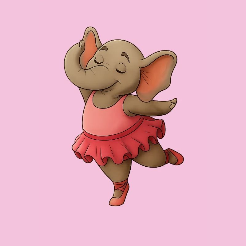 Éléphant dansant en tutu