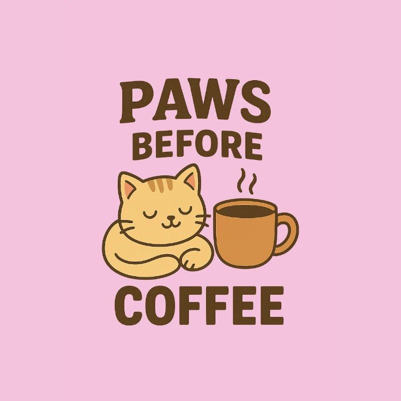 paws before coffee