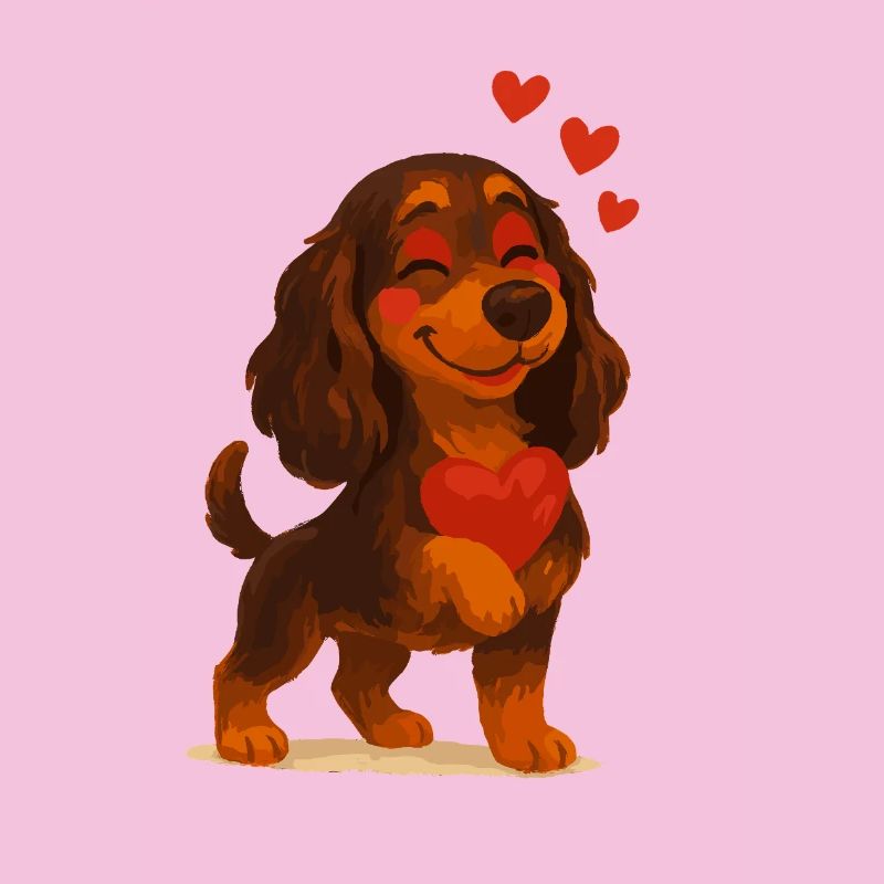 Cocker Spaniel in love