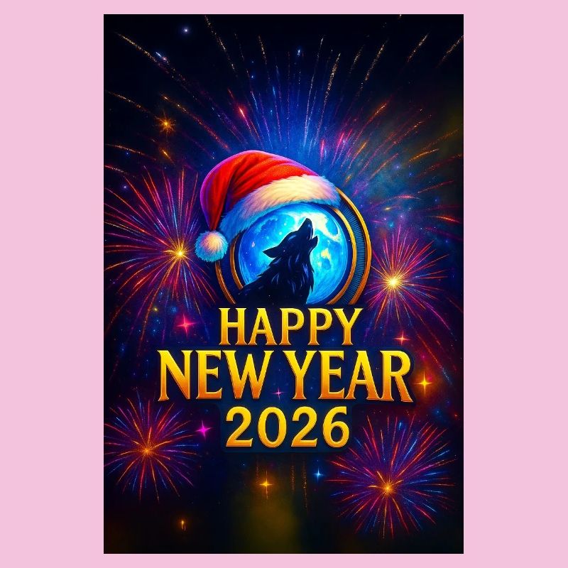 Winterwolf Neujahr 2026