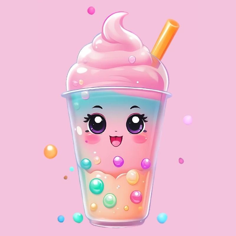 Kawaii Bubble Tea Mug Pastel