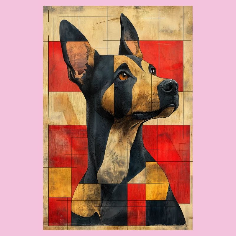 Illustration eines Hundes