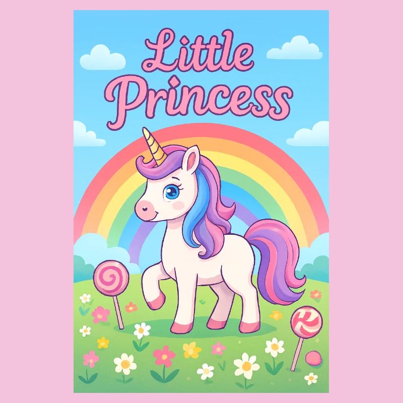 Kleines Regenbogen-Einhorn