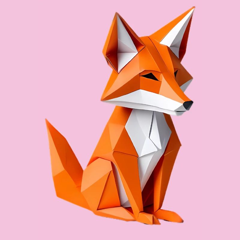 Polygon-Fuchs Illustration
