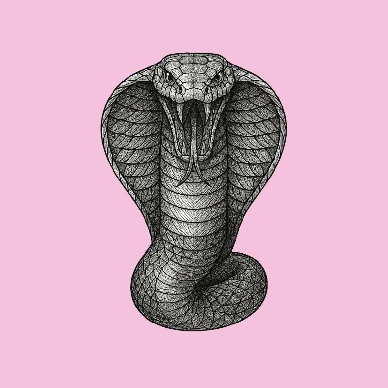 Cobra Graphite Line Illustration