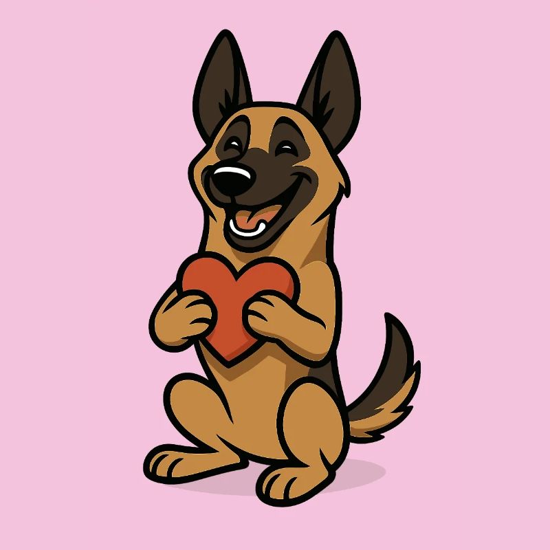 Malinois with Heart Comic