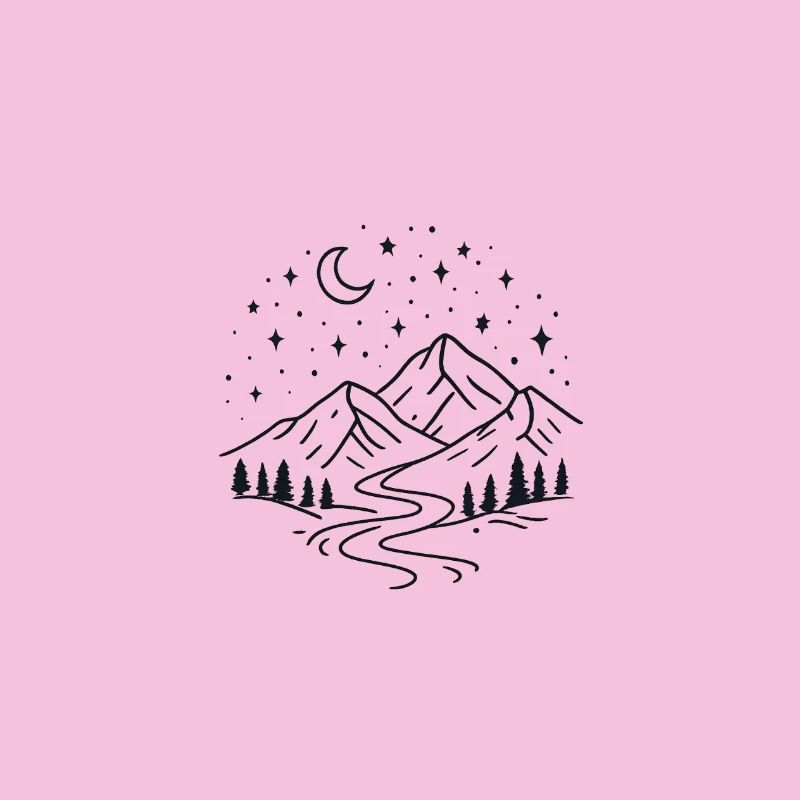 Night Mountains with Starry River