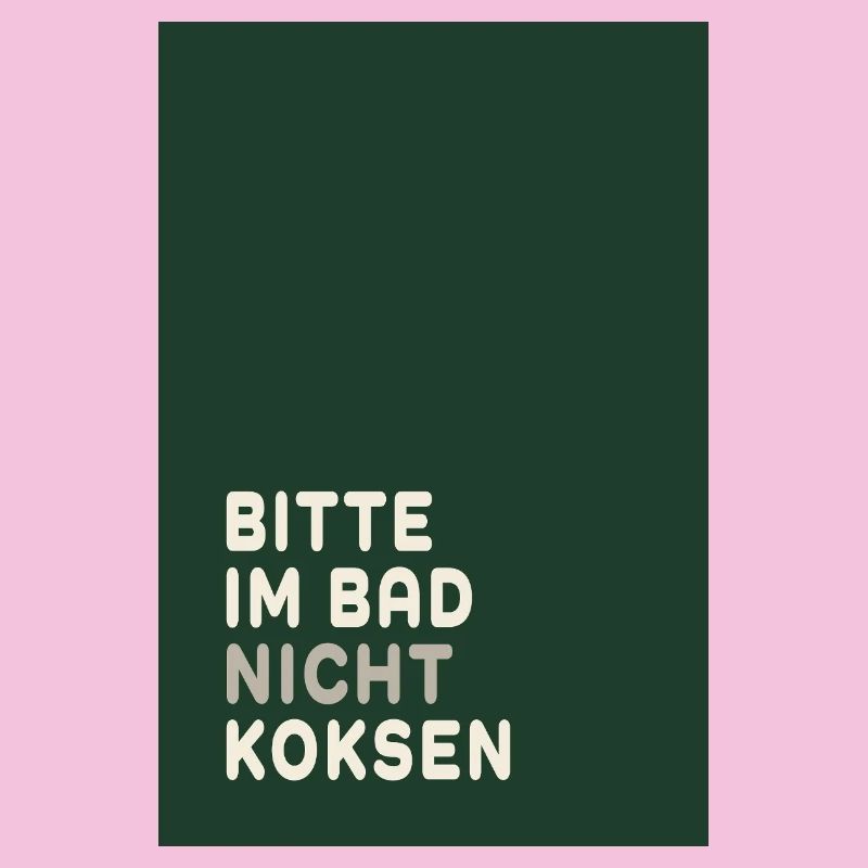 Minimal Statement – Dark Green & Cream Design