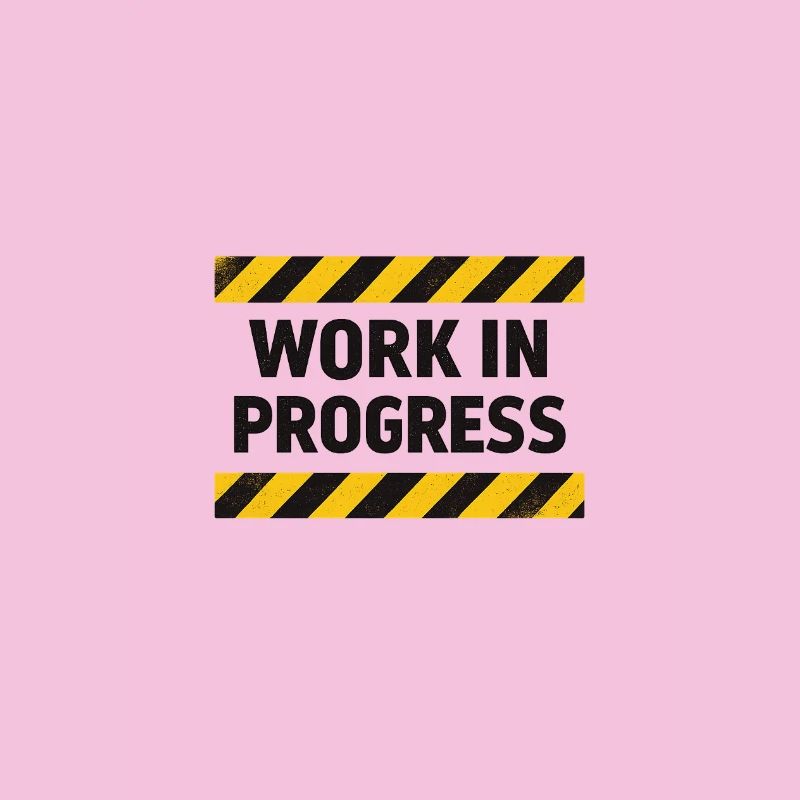 Progrès en cours – bande d’avertissement