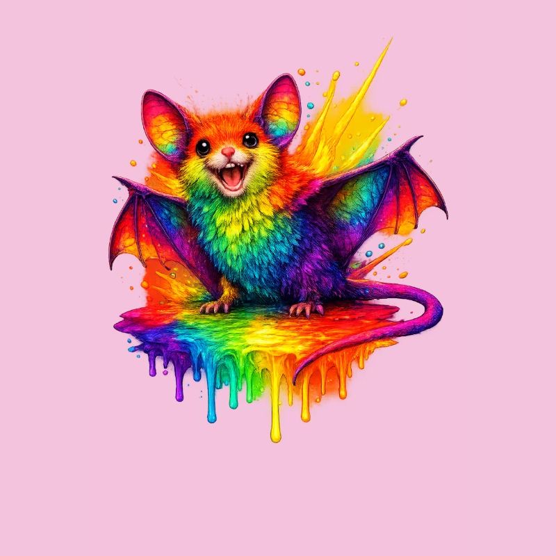 Regenbogenfledermaus Splash