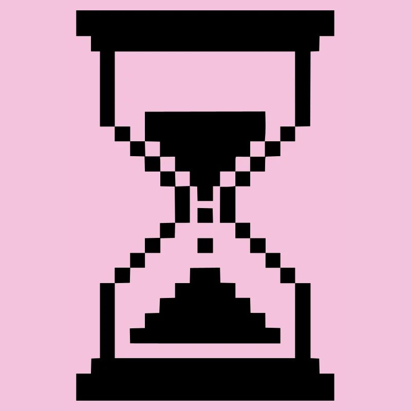 Pixel Hourglass Loading Icon