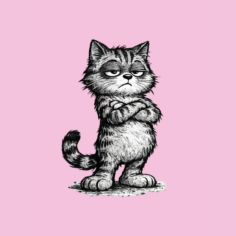 Grumpy Katze – Chef Vibes (Sketch Attitude)