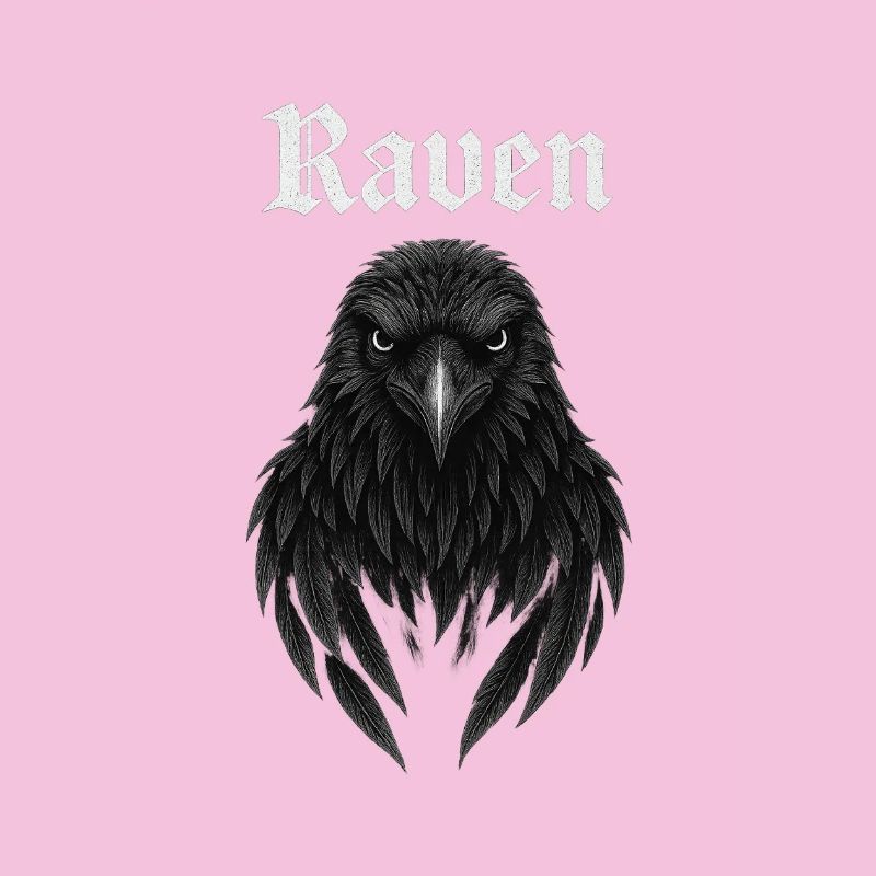 Raben-Gothic Kopfdesign Geschenkidee Fans