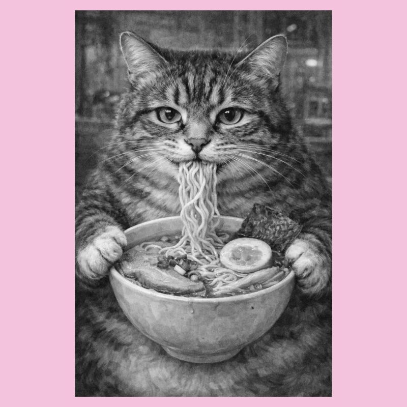 Cat Ramen Nuddeln