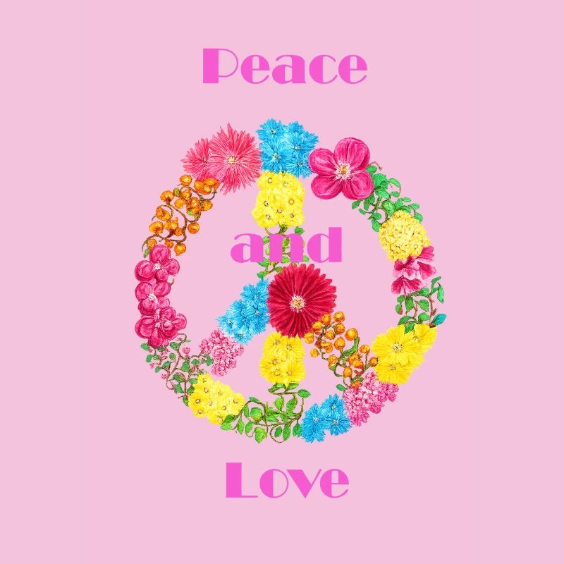 Blumen Peace Zeichen