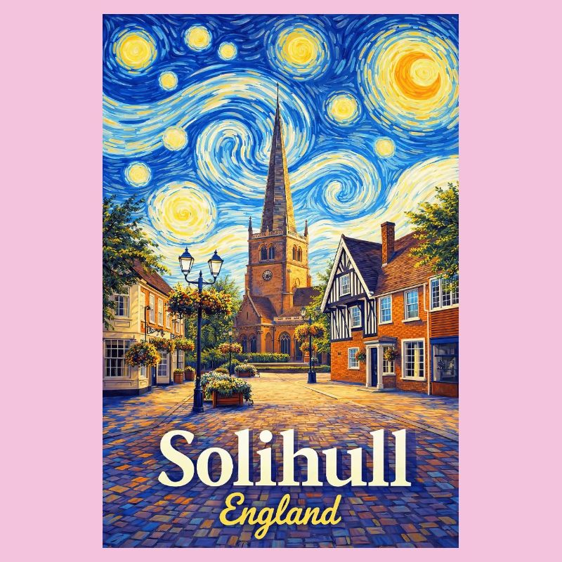 Solihull England Stadtansicht