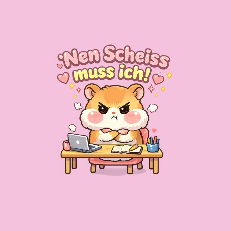 Nen scheiß muss ich Hamster Meme Statement